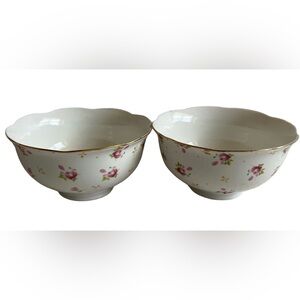Elegance Porcelain Dessert/Ice Cream Bowls Set of 2